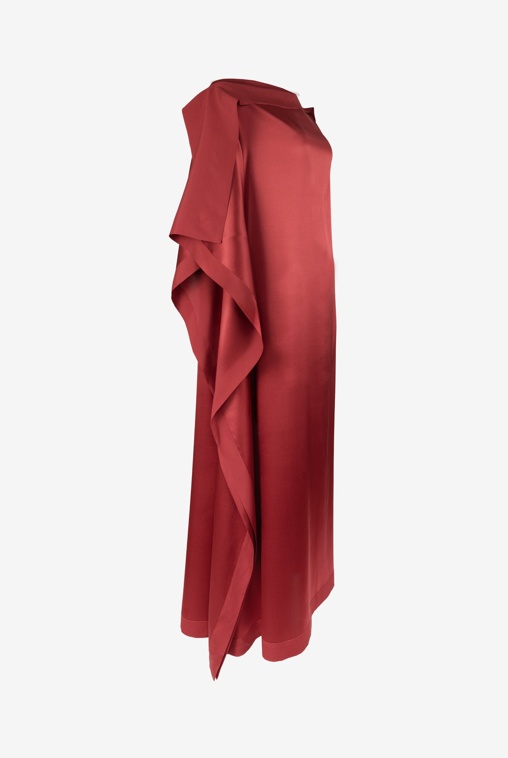 FRIEDA SILK DRESS | BORDEAUX