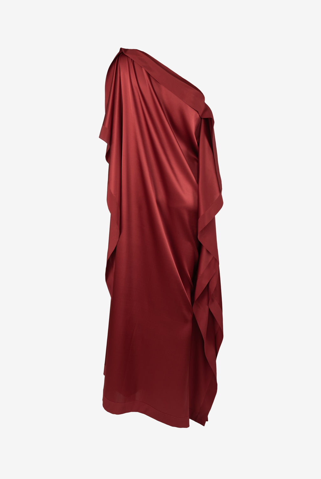 FRIEDA SILK DRESS | BORDEAUX