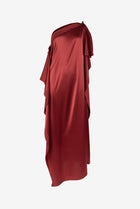 FRIEDA SILK DRESS | BORDEAUX