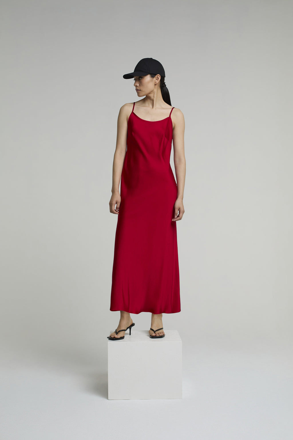 JANE DRESS LONG | BORDEAUX