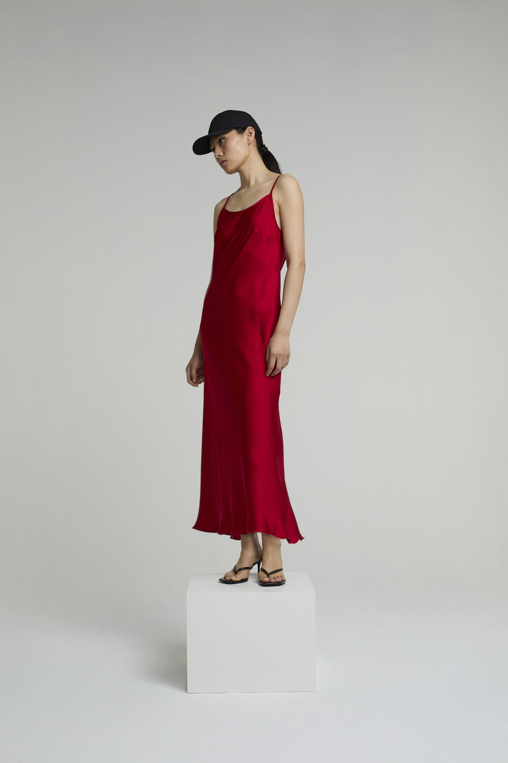 JANE DRESS LONG | BORDEAUX