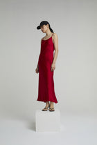 JANE DRESS LONG | BORDEAUX