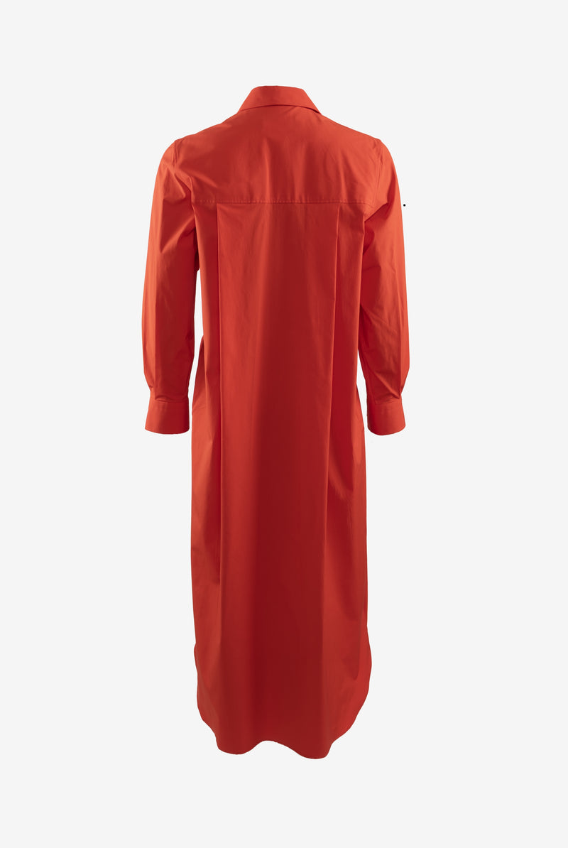 DRESS MARY LONG RED | BRIGHT RED