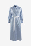 DRESS MARY LONG STRIPE | WHITE