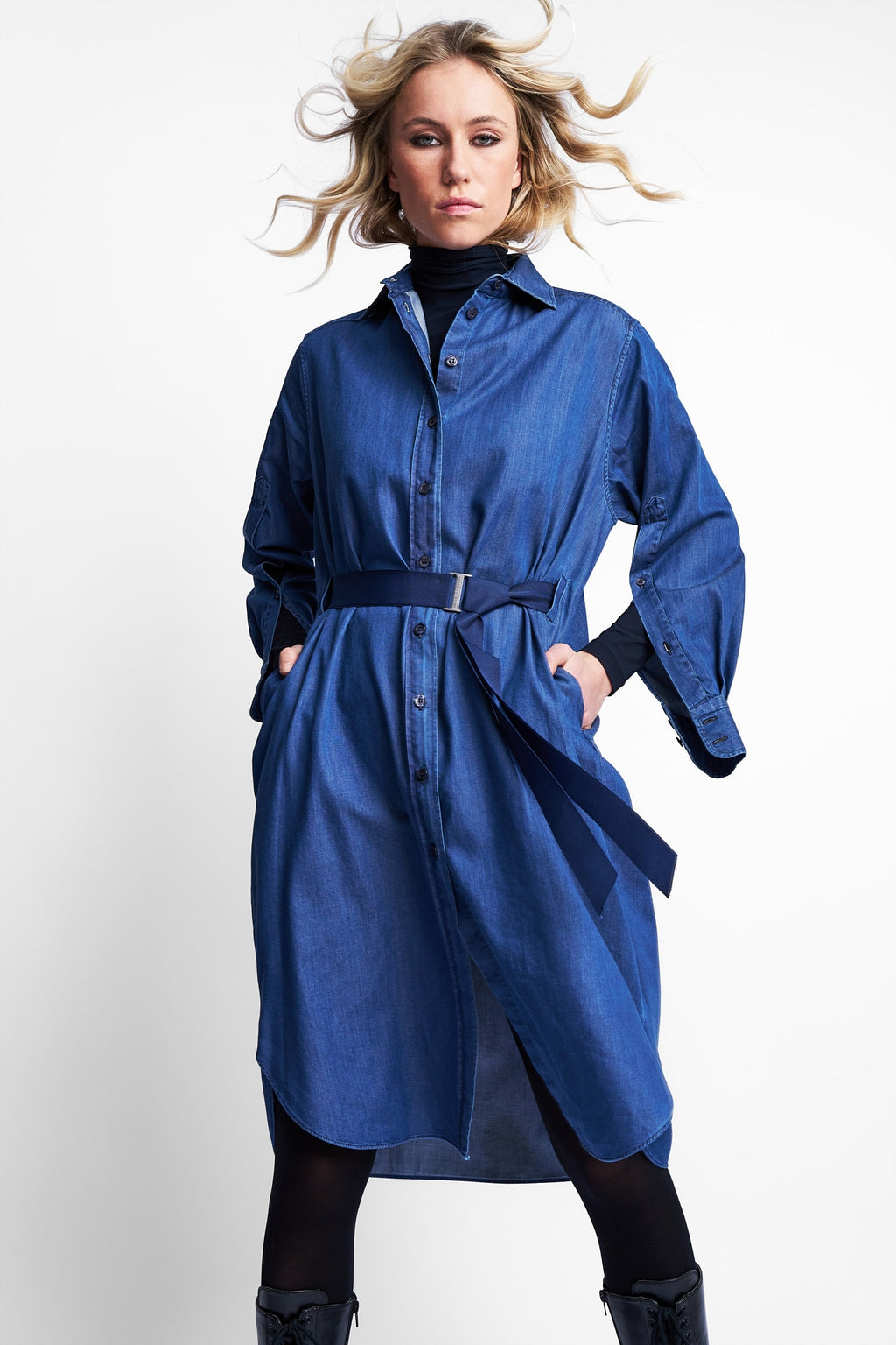 DRESS MARY | BLUE DENIM