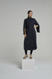 DRESS MARY LONG BLUE BLACK | BLUE BLACK