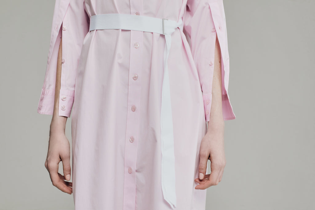 DRESS MARY LONG PINK | SUPER LIGHT PINK