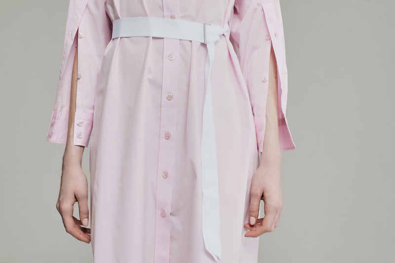DRESS MARY LONG PINK | SUPER LIGHT PINK