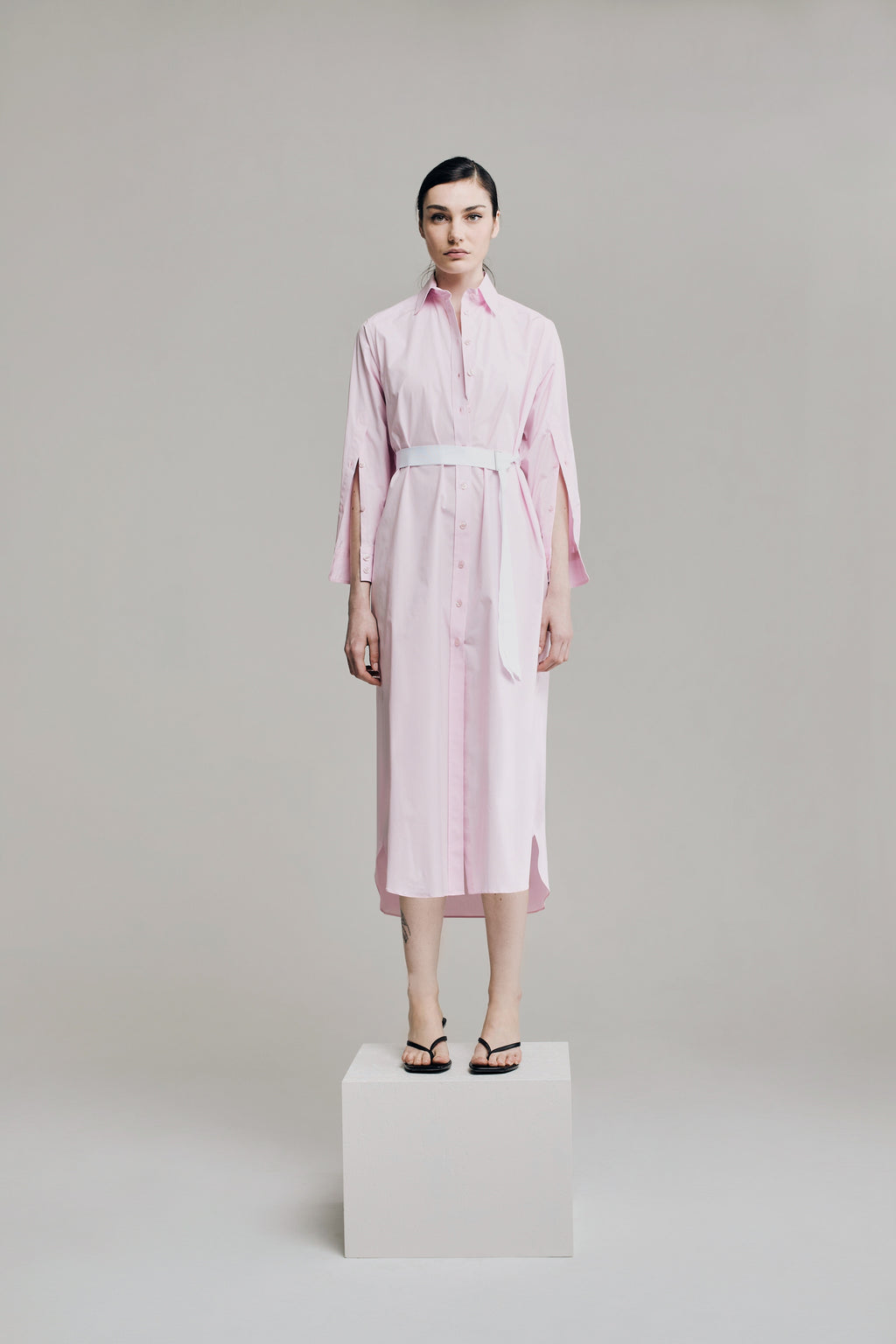 DRESS MARY LONG PINK | SUPER LIGHT PINK