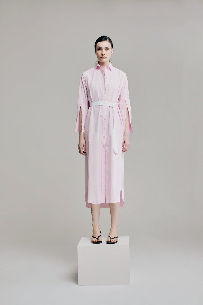 DRESS MARY LONG PINK | SUPER LIGHT PINK