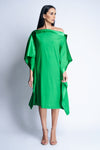 TATUM SILK DRESS XO | GREEN
