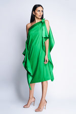 TATUM SILK DRESS | GREEN