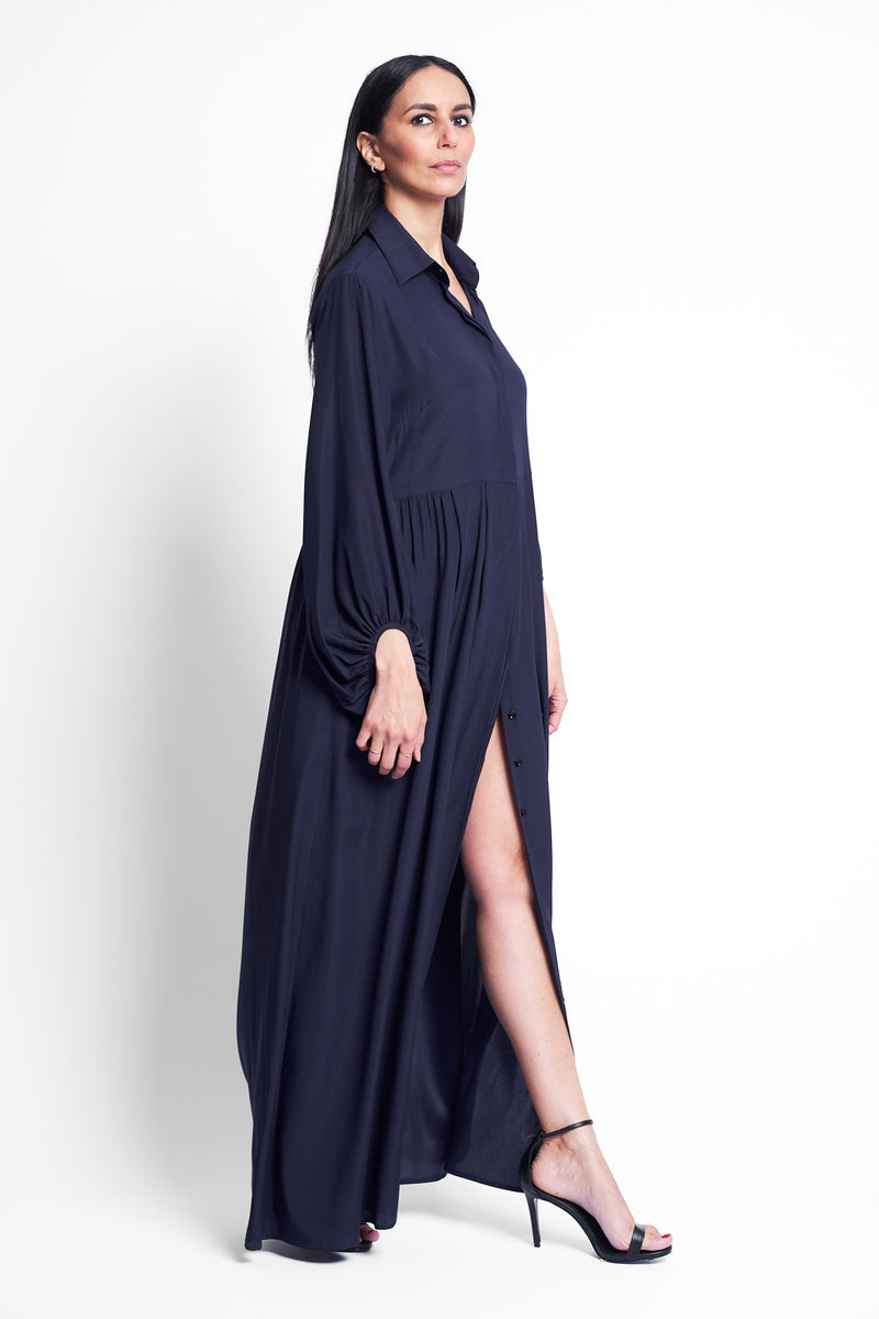 DRESS VICTORIA | BLUE BLACK