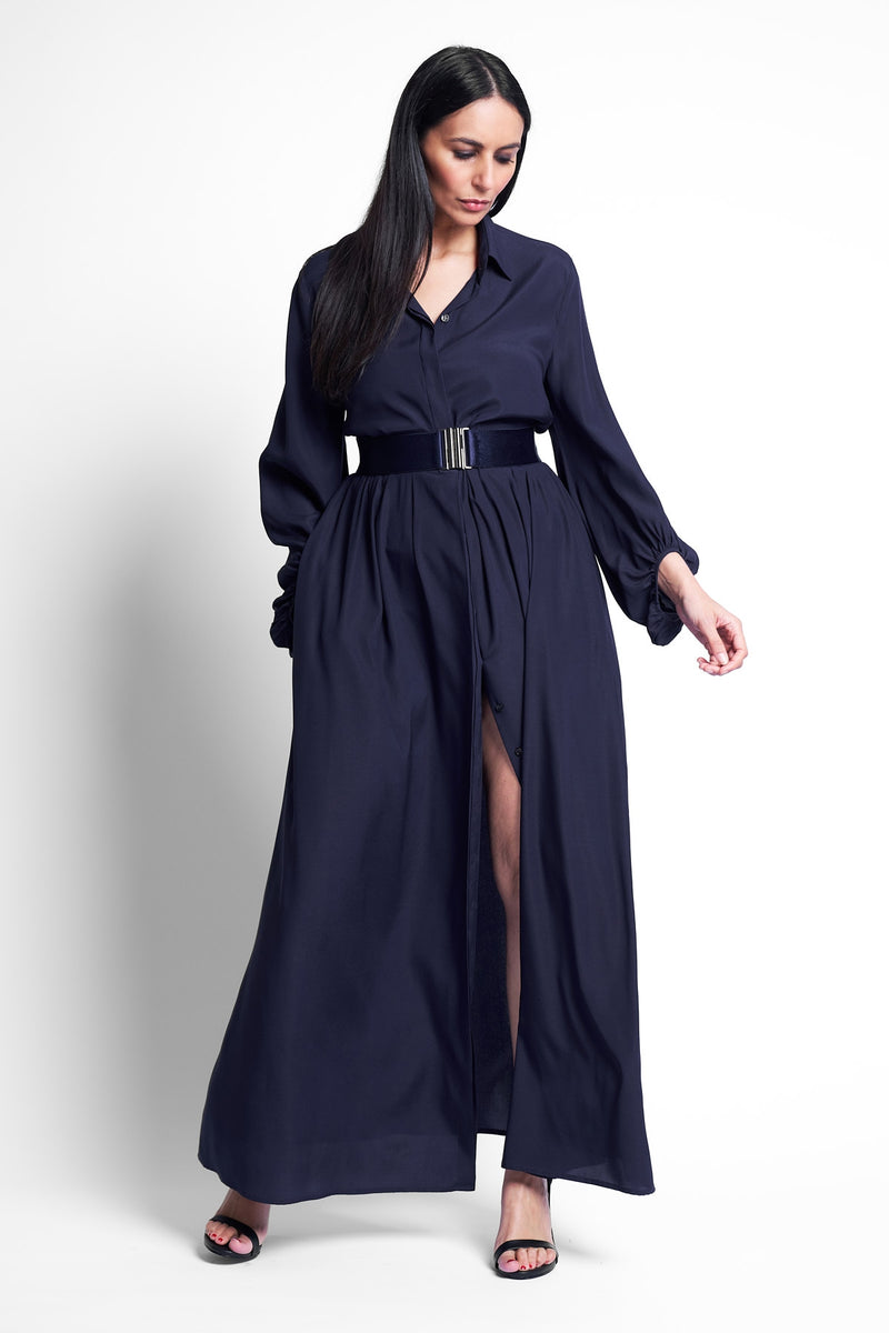 DRESS VICTORIA | BLUE BLACK