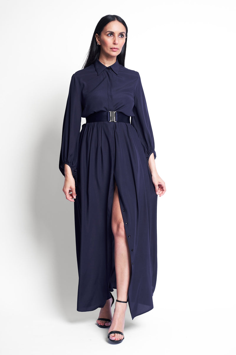 DRESS VICTORIA | BLUE BLACK