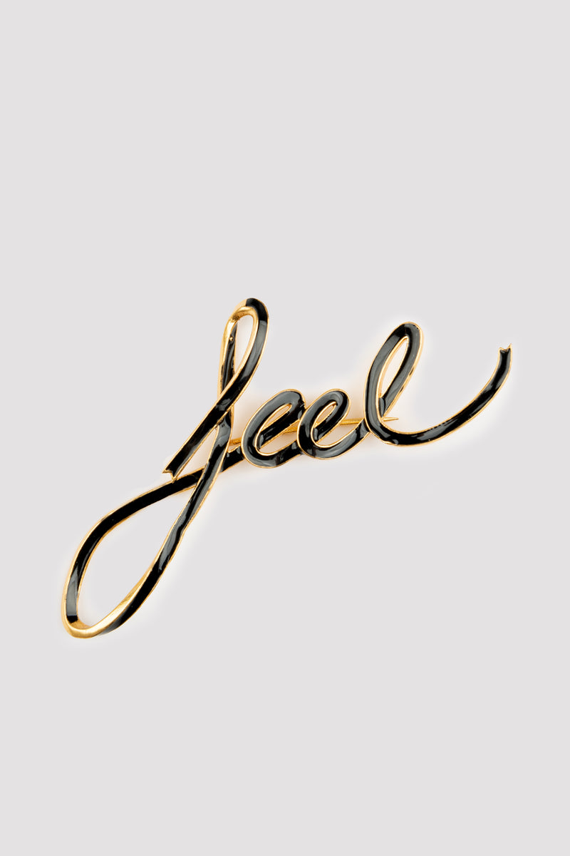 BROOCHE FEEL | BLACK