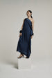 FRIEDA SILK DRESS | BLUE BLACK