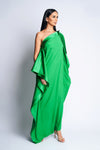FRIEDA SILK DRESS XO | GREEN