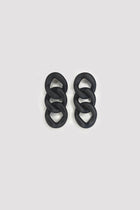 EARRING OASIS SMALL MATT BLACK | BLACK
