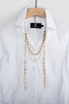 NECKLACE COMBI PEARL | LIGHT GOLD