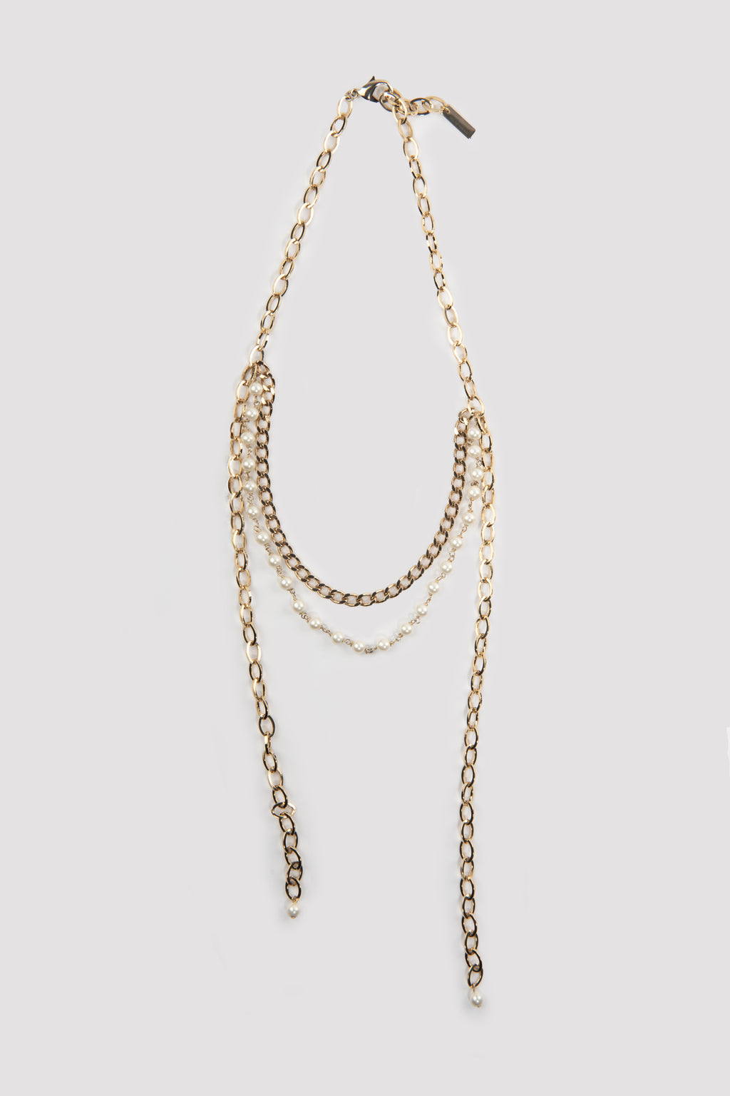 NECKLACE COMBI PEARL | LIGHT GOLD