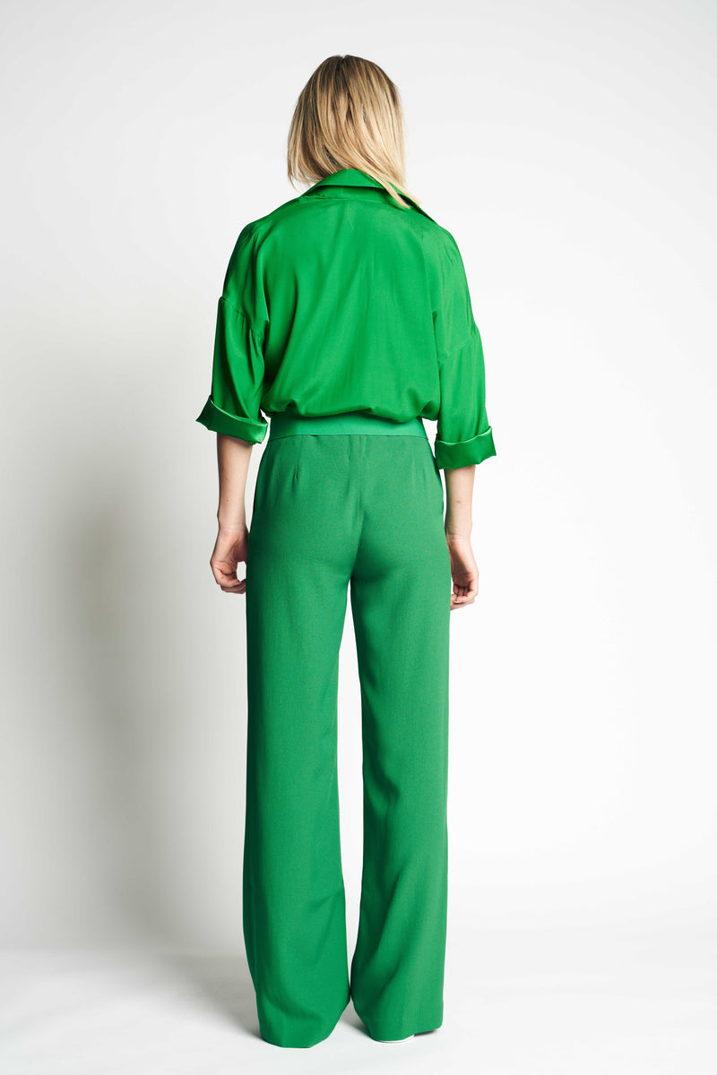 PANTS SILKY | GREEN
