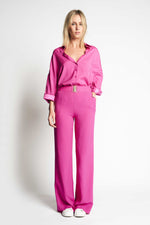 LOU SILK SHIRT | FUCHSIA