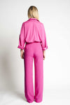 LOU SILK SHIRT | FUCHSIA