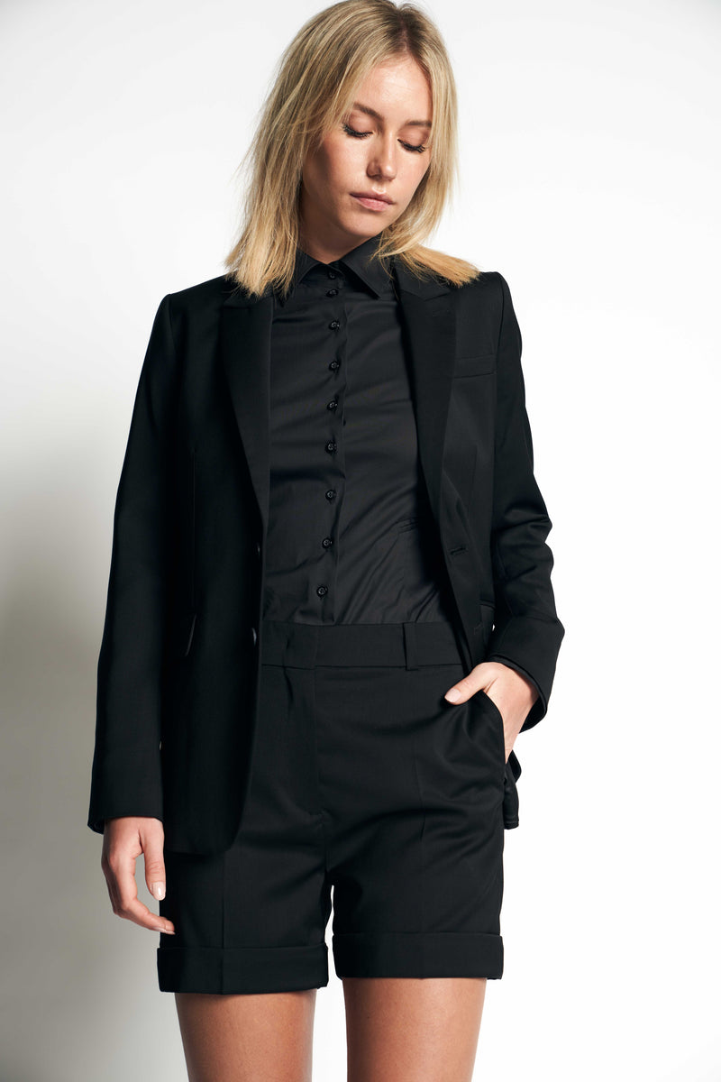 NINA COTTON SHIRT | BLACK