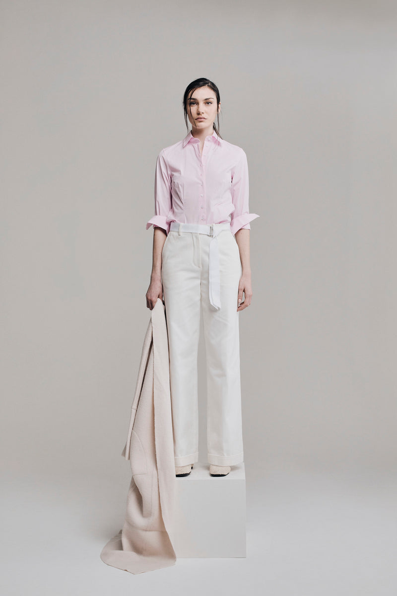 NINA COTTON SHIRT | SUPER LIGHT PINK