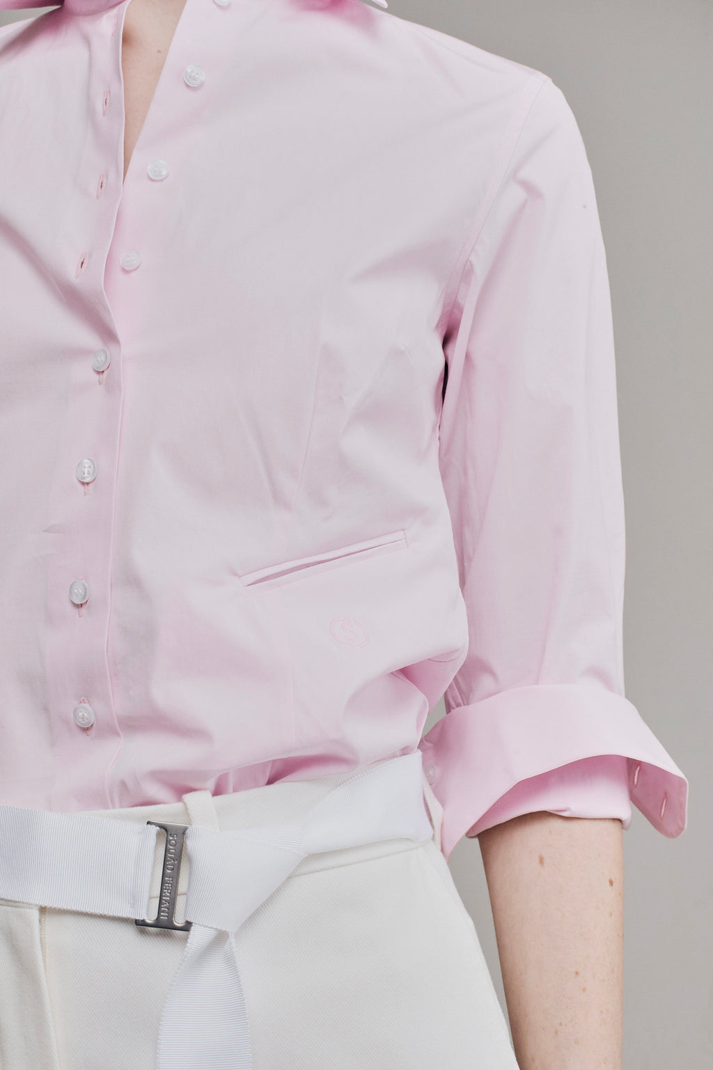 NINA COTTON SHIRT | SUPER LIGHT PINK