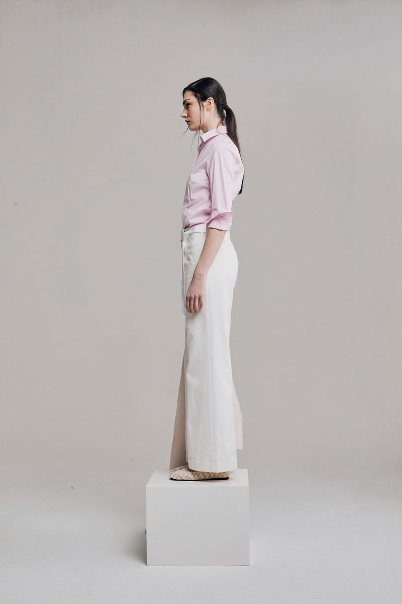 NINA COTTON SHIRT | SUPER LIGHT PINK