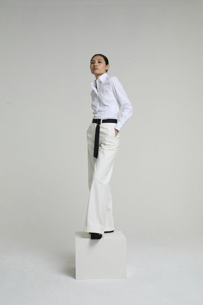 NINA COTTON SHIRT | WHITE