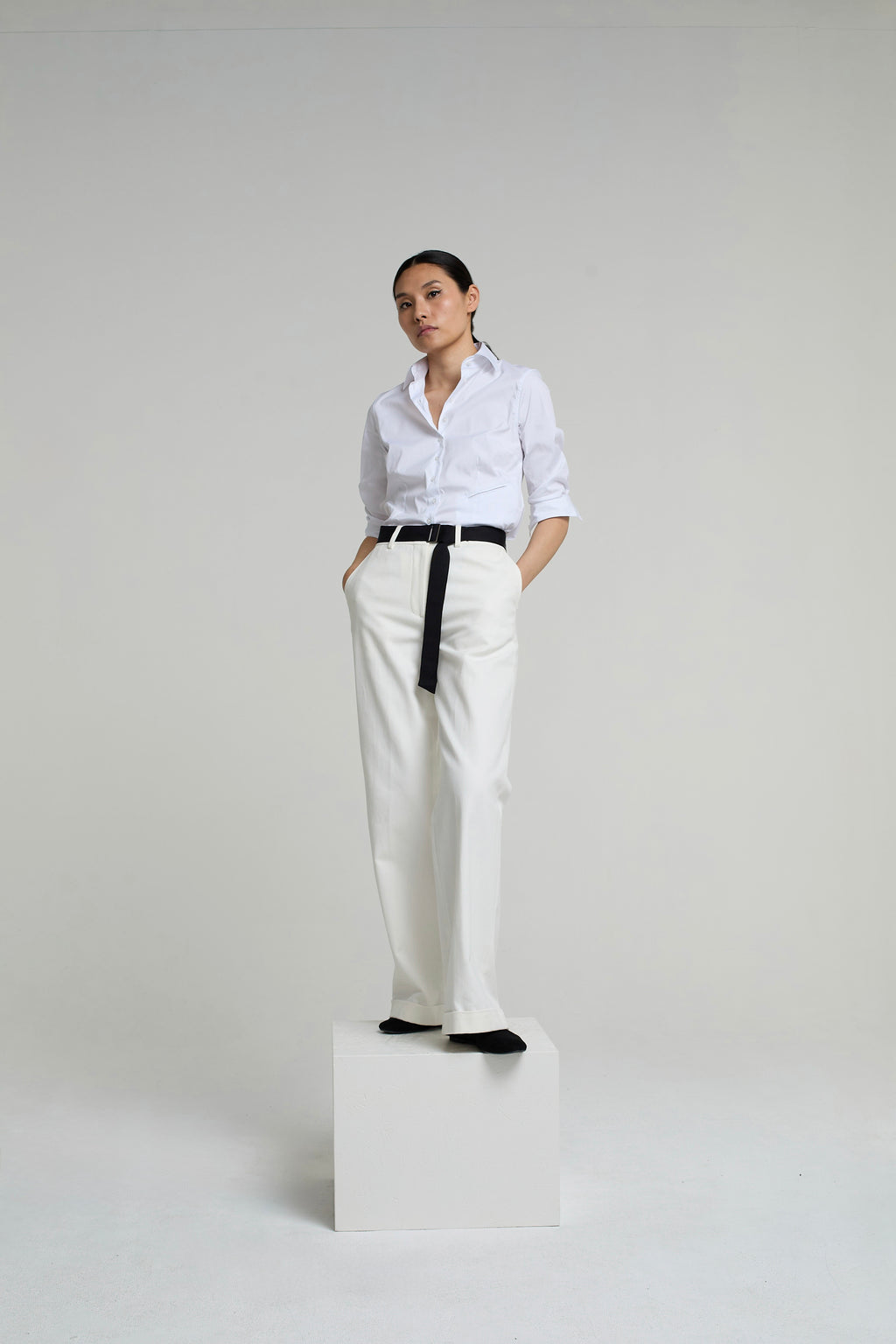 NINA COTTON SHIRT | WHITE