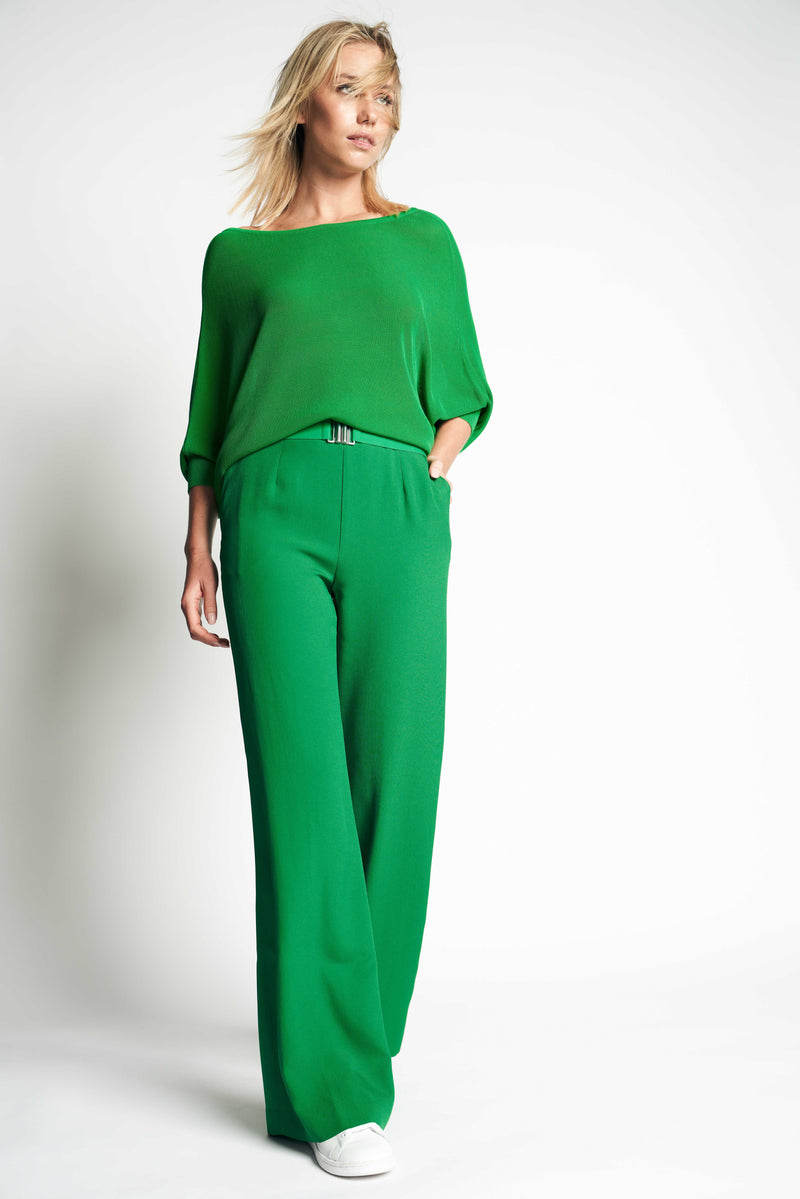 PANTS SILKY | GREEN