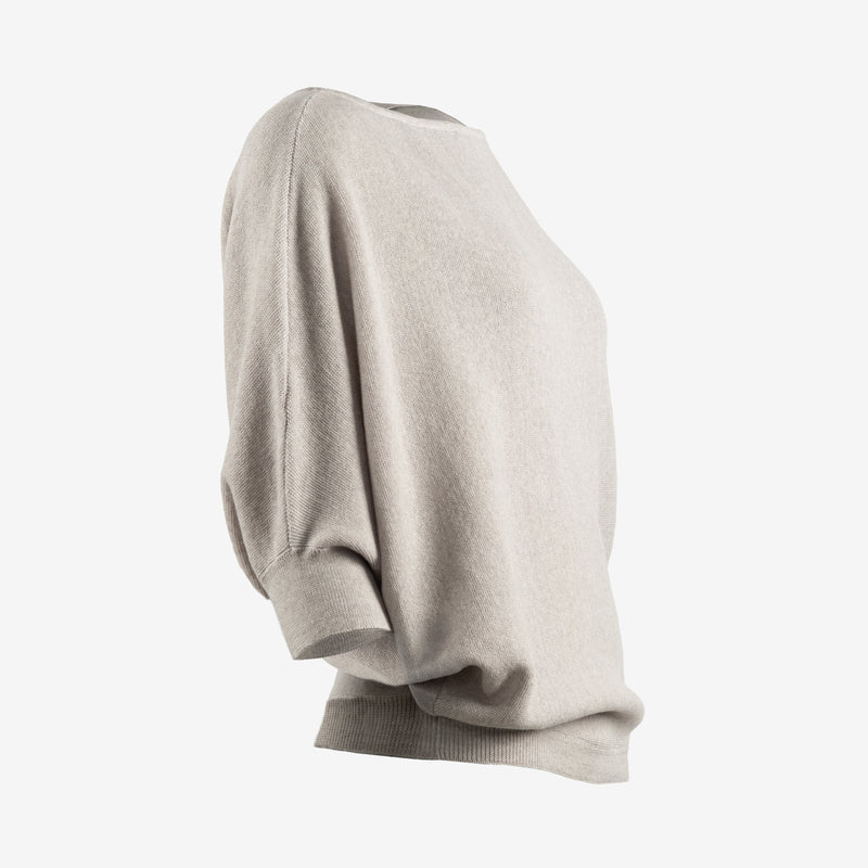 BO MERINO WOOL PULL | GREIGE