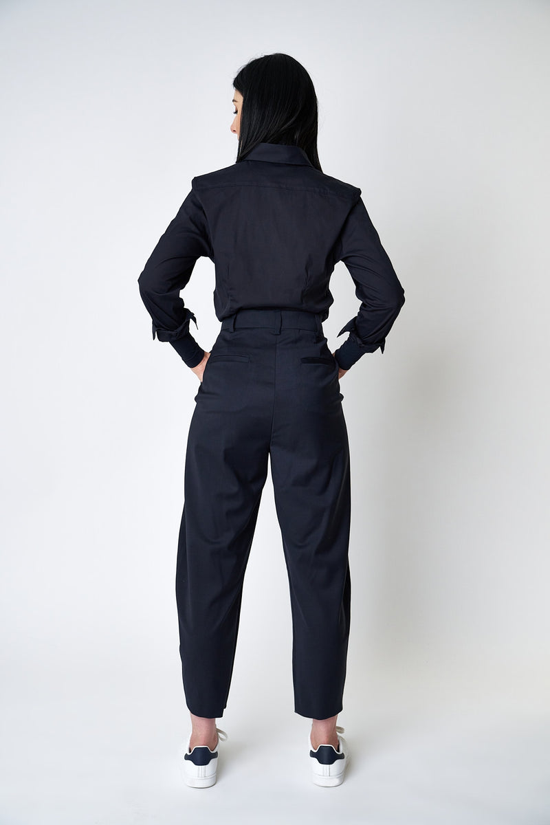 PANTALON HEPBURN | BLUE BLACK