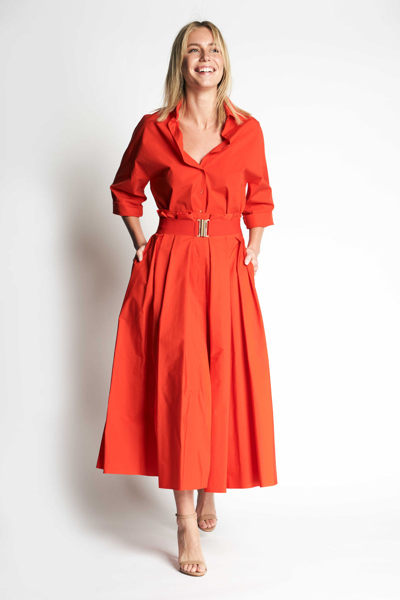 ELASTIC WAIST BELT | BRIGHT RED