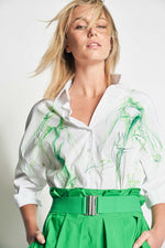 ELASTIC WAIST BELT | BRIGHT GREEN