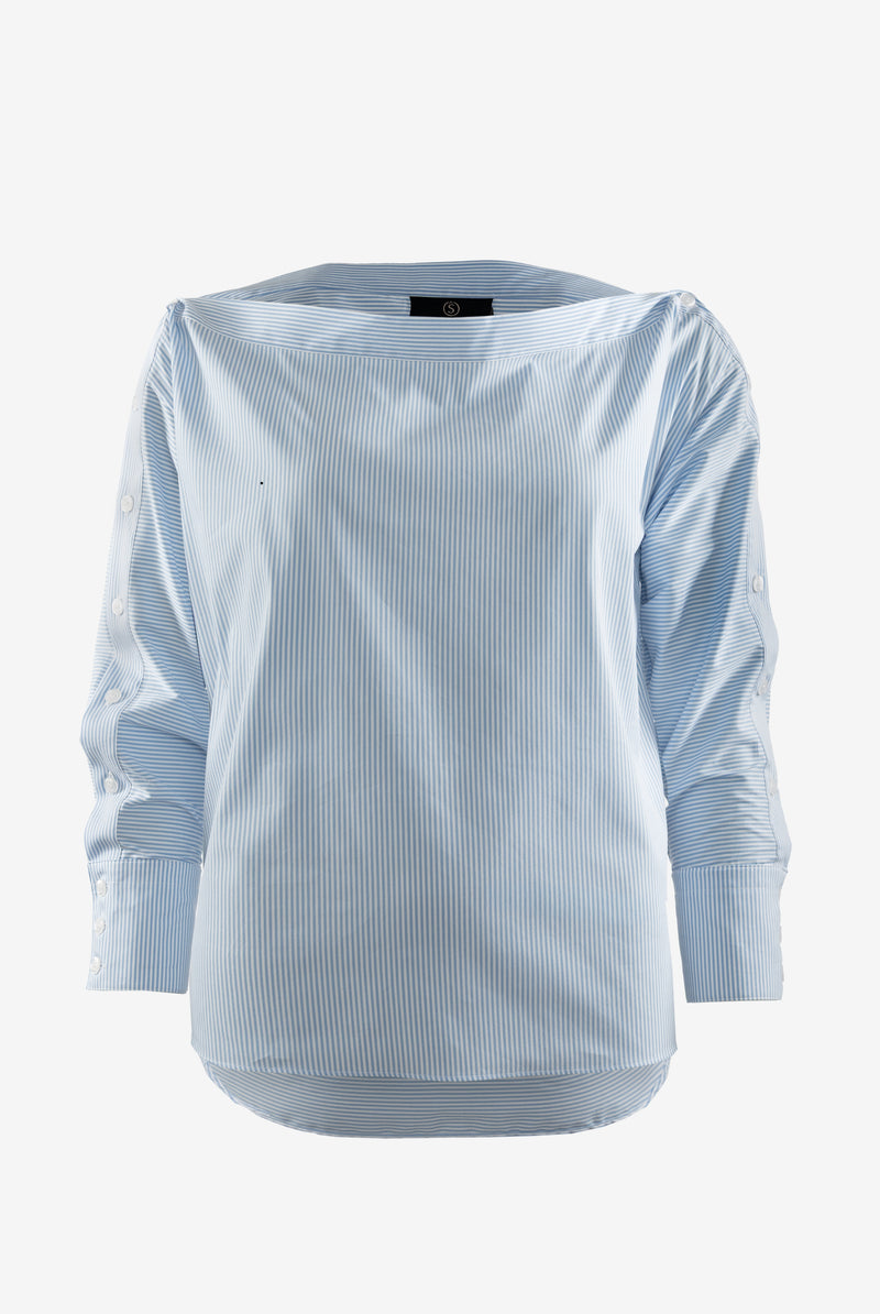 SHIRT ZITA STRIPE | WHITE