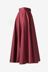 SKIRT CHIARA COTTON | BORDEAUX