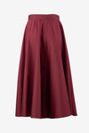 SKIRT CHIARA COTTON | BORDEAUX