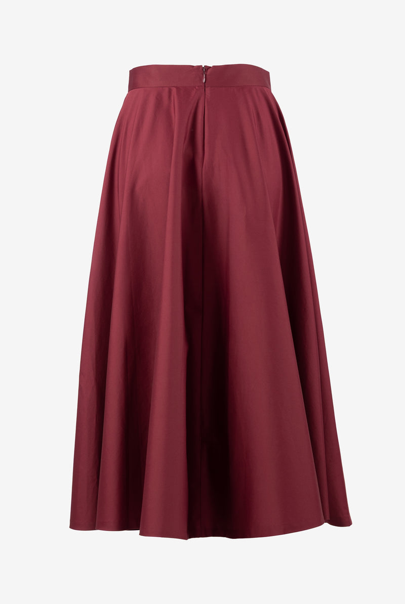 SKIRT CHIARA COTTON | BORDEAUX