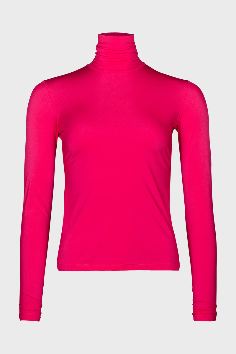 SOUL TURTLENECK SHINY | FUCHSIA