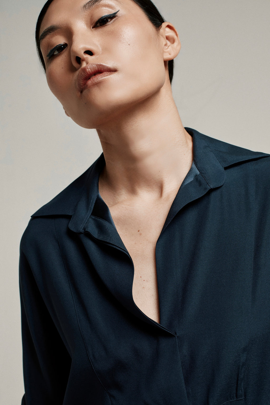 TOGA SILK | BLUE BLACK