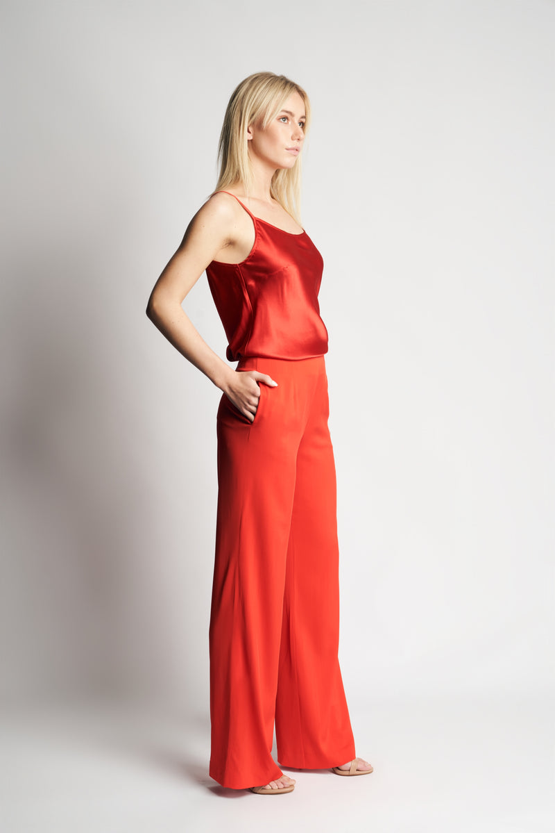 PANTS SILKY XO | BRIGHT RED