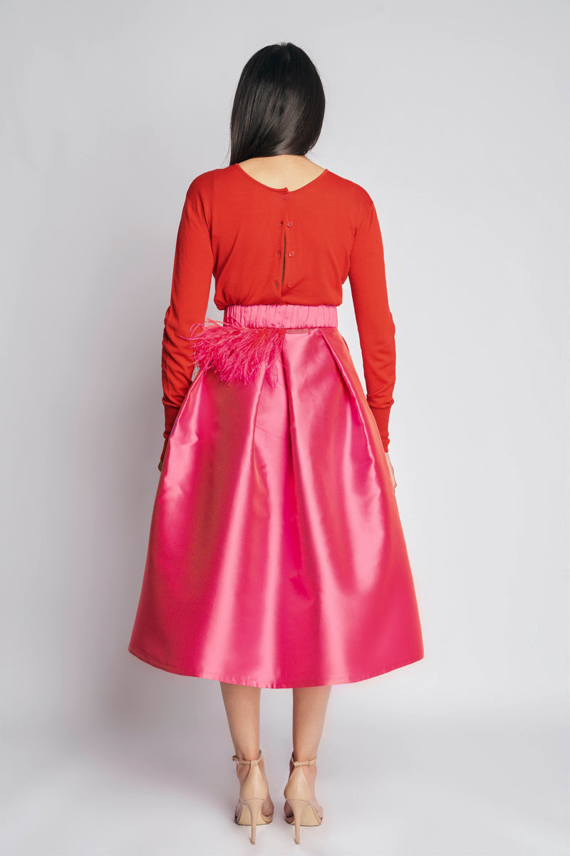 SAAR SKIRT FUCSHIA | FUCHSIA