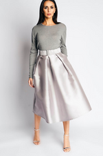 SAAR SKIRT | LIGHT GREY