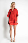 ISABO SHORT | BRIGHT RED