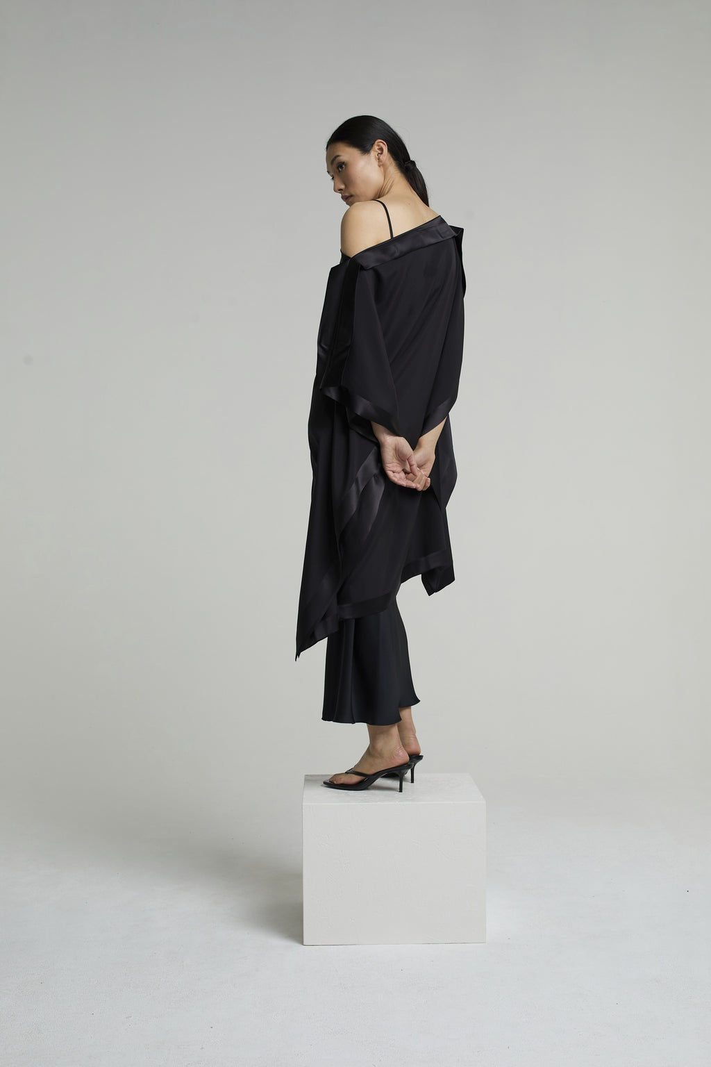 TATUM SILK DRESS | BLACK